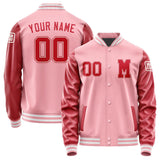 Custom Light Pink Red Jacket