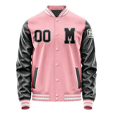 Custom Light Pink Black Jacket Jb2121172118171818