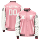 Custom Light Pink White Jacket