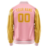 Custom Light Pink Yellow Jacket Jb2121192118191818