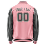 Custom Light Pink Dark Grey Jacket Jb2121202117201817