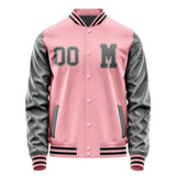 Custom Light Pink Dark Grey Jacket Jb2121202117201817