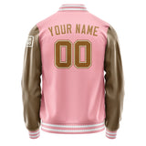 Custom Light Pink Khaki Jacket Jb2121222118221818