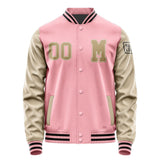 Custom Light Pink Light Khaki Jacket Jb2121252117251817