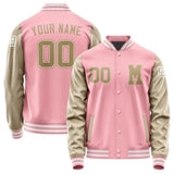 Custom Light Pink Light Khaki Jacket