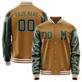 Custom Khaki Dark Green Jacket