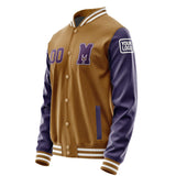 Custom Khaki Purple Jacket Jb2222072218071818