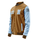 Custom Khaki Light Blue Jacket Jb2222082217081817