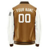 Custom Khaki White Jacket Jb2222182217181817