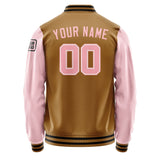 Custom Khaki Light Pink Jacket Jb2222212217211817