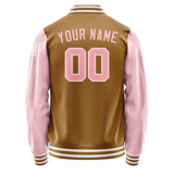 Custom Khaki Light Pink Jacket Jb2222212218211818