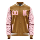 Custom Khaki Light Pink Jacket Jb2222212218211818