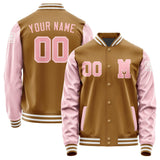 Custom Khaki Light Pink Jacket