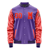 Custom Light Purple Orange Red Jacket Jb2323122317121817