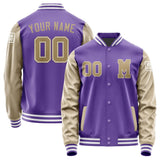 Custom Light Purple Light Khaki Jacket