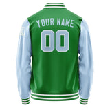 Custom Emerald Green Light Blue Jacket Jb2424082418081818