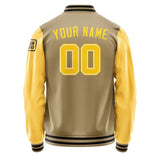 Custom Light Khaki Gold Jacket Jb2525302517301817