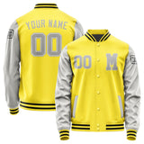 Custom Light Yellow Gray Jacket