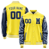 Custom Light Yellow Blue Jacket
