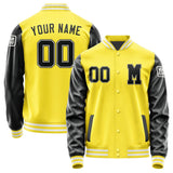 Custom Light Yellow Black Jacket