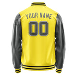 Custom Light Yellow Dark Grey Jacket Jb2626202617201817