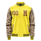Custom Light Yellow Khaki Jacket Jb2626222617221817