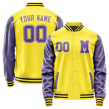Custom Light Yellow Light Purple Jacket