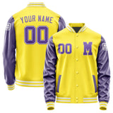 Custom Light Yellow Light Purple Jacket
