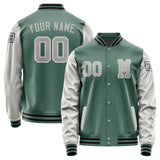 Custom Blue Green Gray Jacket Jb2727042717041817