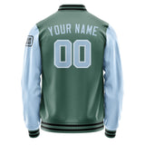 Custom Blue Green Light Blue Jacket Jb2727082717081817