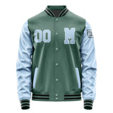 Custom Blue Green Light Blue Jacket Jb2727082717081817