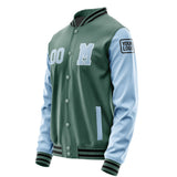 Custom Blue Green Light Blue Jacket Jb2727082717081817