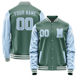 Custom Blue Green Light Blue Jacket Jb2727082718081818