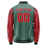 Custom Blue Green Red Jacket Jb2727142717141817