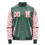 Custom Blue Green Light Pink Jacket Jb2727212717211817