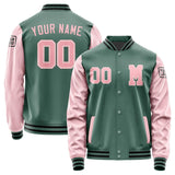 Custom Blue Green Light Pink Jacket Jb2727212717211817