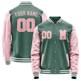 Custom Blue Green Light Pink Jacket Jb2727212718211818