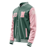 Custom Blue Green Light Pink Jacket Jb2727212718211818