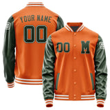 Custom Orange Dark Green Jacket Jb2828062818061818