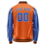 Custom Orange Sky Blue Jacket Jb2828092817091817