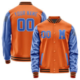 Custom Orange Sky Blue Jacket