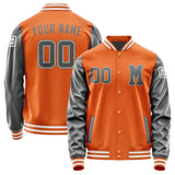 Custom Orange Dark Grey Jacket