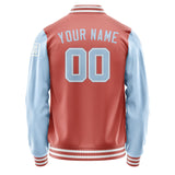 Custom Copper Rose Light Blue Jacket Jb2929082918081818