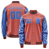 Custom Copper Rose Sky Blue Jacket