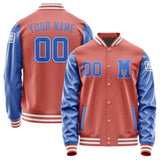 Custom Copper Rose Sky Blue Jacket