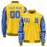 Custom Gold Sky Blue Jacket