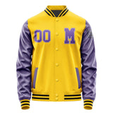 Custom Gold Light Purple Jacket Jb3030233017231817