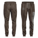 Custom Brown Dark Grey Pants
