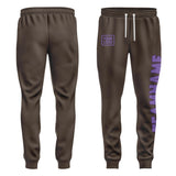 Custom Brown Light Purple Pants