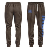 Custom Brown Sky Blue Pants